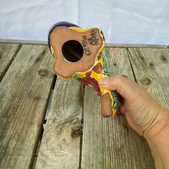 Hand Painted Talavera Ceramic Fish Figurine Made in Mexico Multicolor Folk Art - Picture 7 of 8